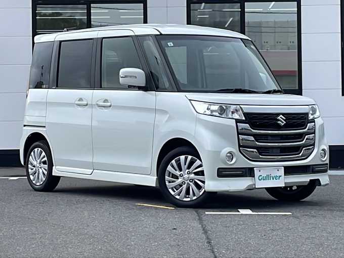 新着情報“スペーシアカスタムＺベースグレード デュアルカメラブレーキサポート装着車”2017年式ピュアホワイトP入荷しました！