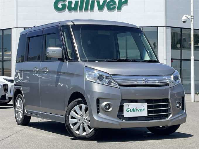 新着情報“スペーシアカスタムXS（レーダーブレーキサポート装着車）”2014年式スチールシルバーM入荷しました！