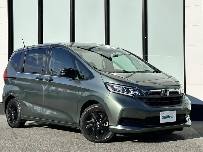 新着情報“フリードハイブリッドハイブリッド・Gブラックスタイル”2023年式シルバーミストグリーンM入荷しました！