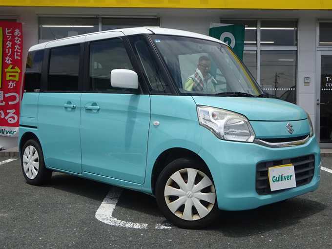 新着情報“スペーシアX デュアルカメラブレーキサポート装着車”2015年式フレンチミントパールメタリック入荷しました！
