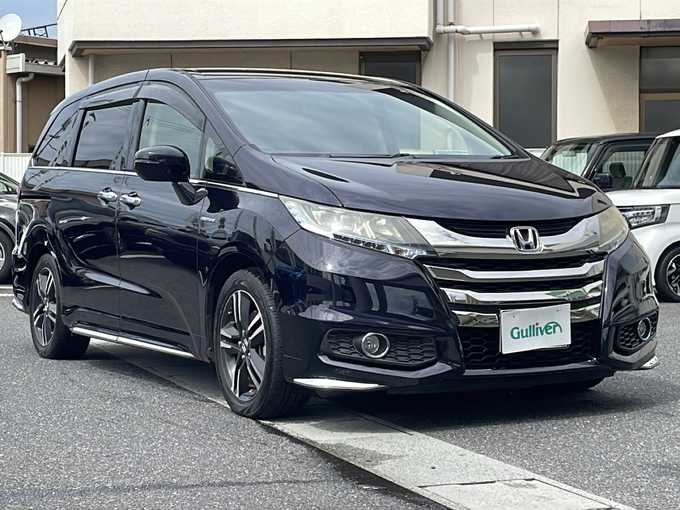 新着情報“オデッセイハイブリッドハイブリッドアブソルート・ホンダセンシング”2016年式プレミアムヴィーナスブラックP入荷しました！