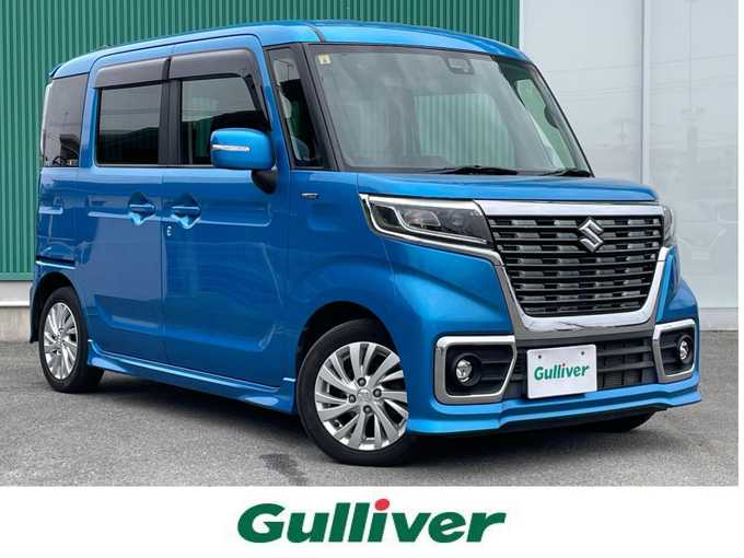 新着情報“スペーシアカスタムハイブリッドGS 衝突被害軽減ブレーキ非装着車”2018年式ブリスクブルーM入荷しました！