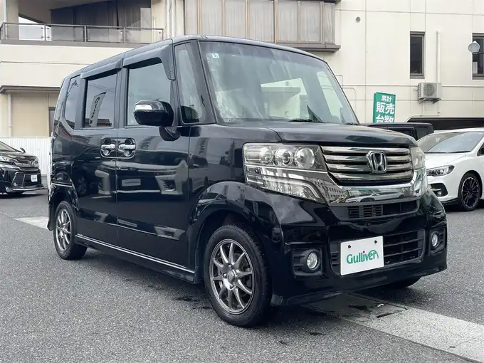 新着情報“Ｎ－ＢＯＸカスタムG・ターボパッケージ”2012年式クリスタルブラックパール入荷しました！