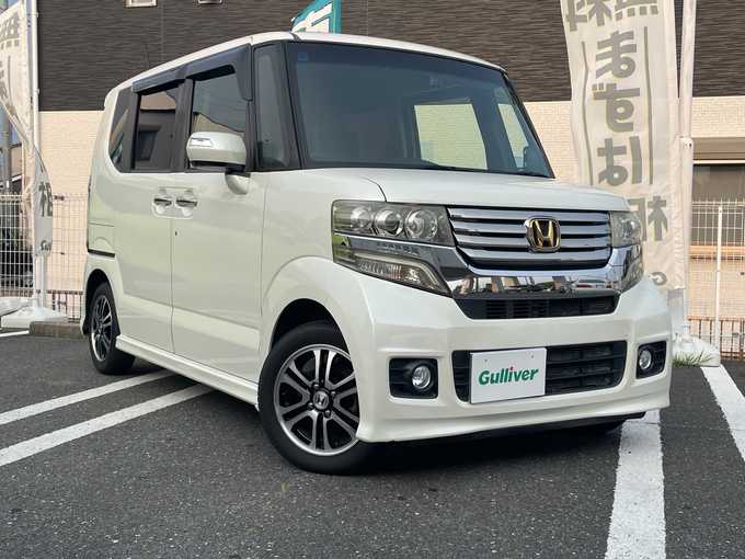 新着情報“Ｎ－ＢＯＸ＋カスタムG特別仕様車SSパッケージ”2013年式プレミアムホワイトパール入荷しました！