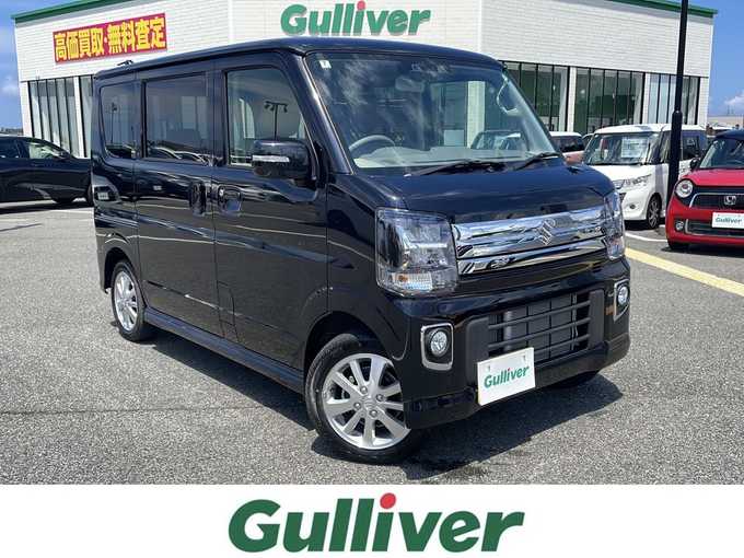 新着情報“エブリイワゴンPZターボ ハイルーフ”2024年式ブルーイッシュブラックパール3入荷しました！