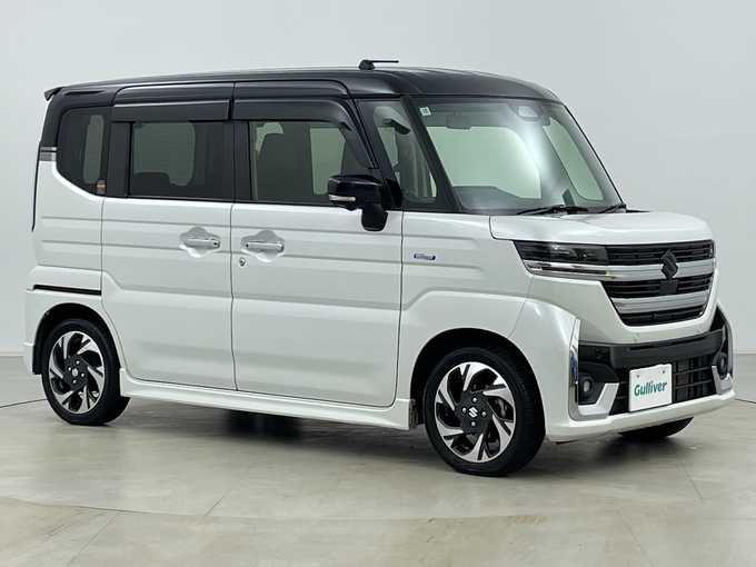 新着情報“スペーシアカスタムハイブリッドXS”2024年式ピュアホワイトパール/ブラック2トーン入荷しました！