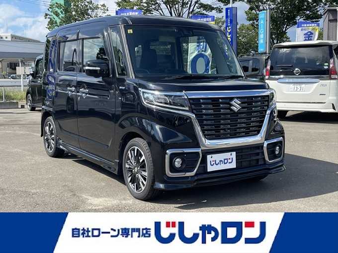 新着情報“スペーシアカスタムハイブリッドXSターボ 衝突被害軽減ブレーキ非装着車”2018年式ブルーイッシュブラックパール3入荷しました！