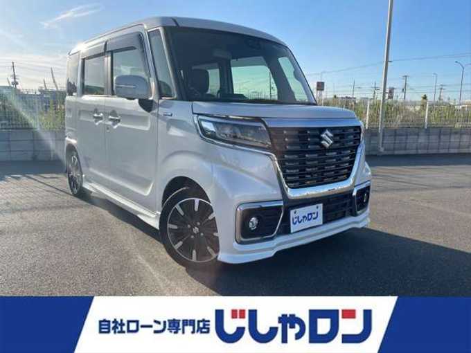 新着情報“スペーシアカスタムハイブリッドXSターボ”2018年式ピュアホワイトP入荷しました！