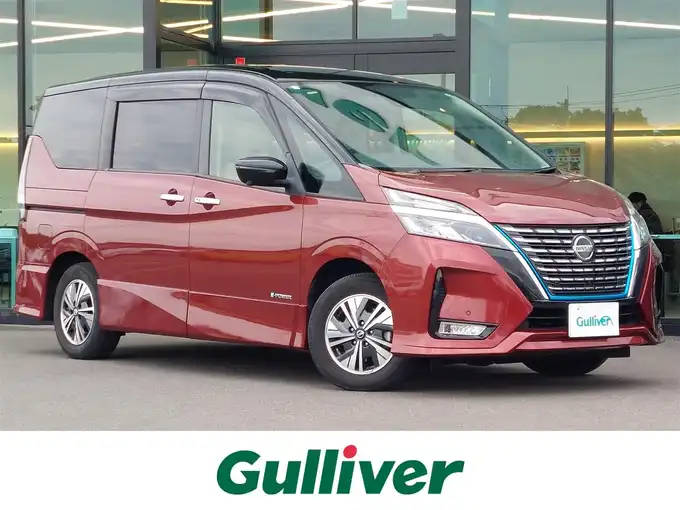 新着情報“セレナe－パワー ハイウェイスターV”2021年式マルーンレッド 2トーン入荷しました！
