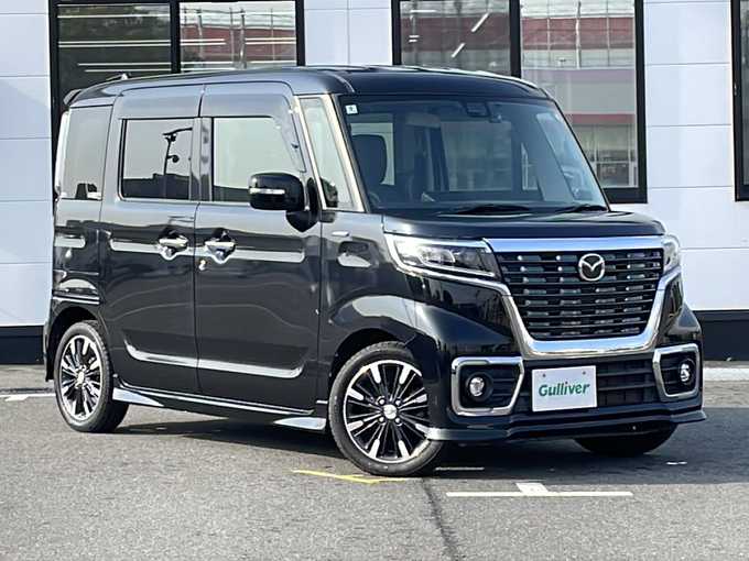 新着情報“フレアワゴンカスタムスタイルハイブリッドXS”2018年式ブルーイッシュブラックパール3入荷しました！