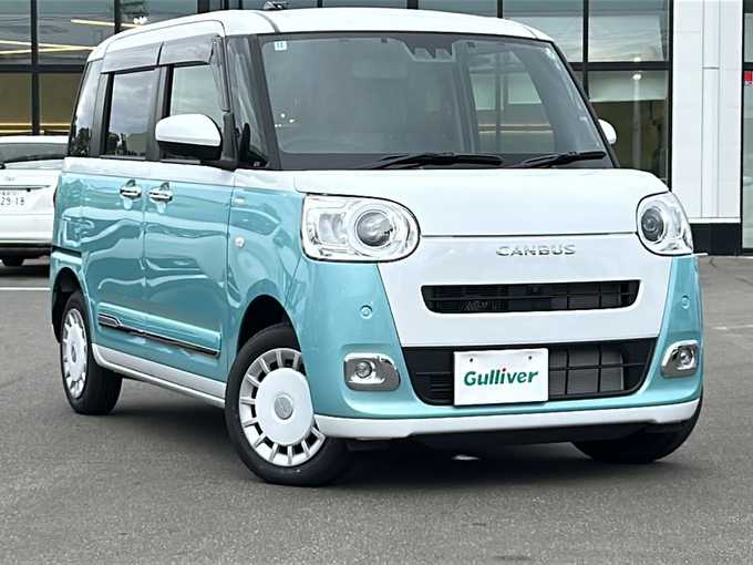 新着情報“ムーヴキャンバスストライプスG”2024年式シャイニングホワイトパール/ファインミントメタリック入荷しました！