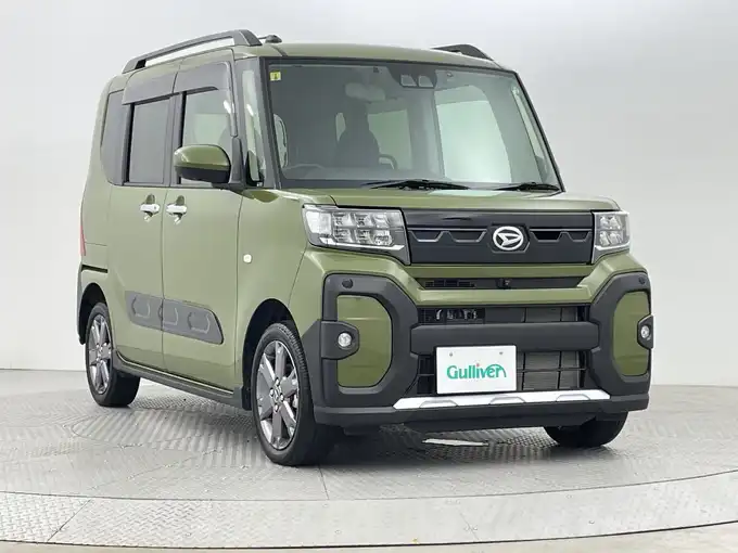 新着情報“タントファンクロスターボ eco IDLE非装着車”2023年式フォレストカーキメタリック入荷しました！