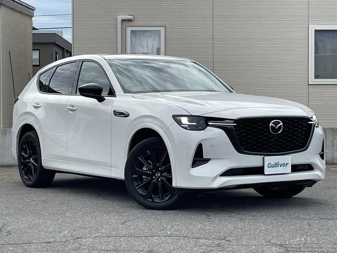 新着情報“ＣＸ－６０XD－ハイブリッド プレミアムスポーツ”2022年式ロジウムホワイトプレミアムメタリック入荷しました！