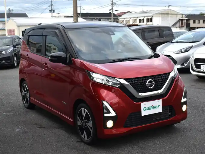 新着情報“デイズハイウェイスター Gターボ プロパイロットエディション”2020年式スパークリングレッド/ブラック入荷しました！