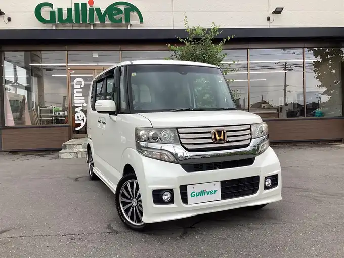 新着情報“Ｎ－ＢＯＸカスタムG・ターボAパッケージ”2014年式プレミアムホワイトパールⅡ入荷しました！