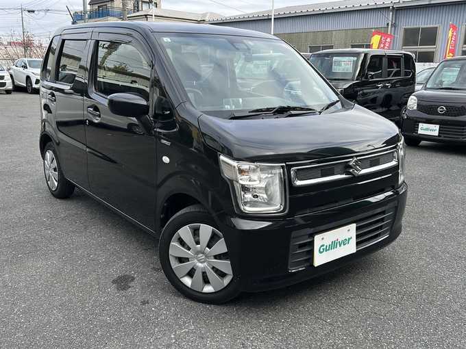 新着情報“ワゴンＲハイブリッドFX セーフティパッケージ装着車”2019年式ブルーイッシュブラックパール3入荷しました！