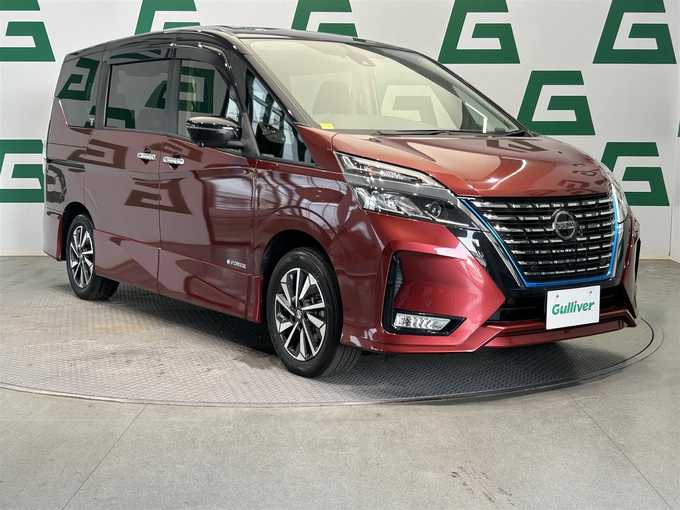 新着情報“セレナe－パワー ハイウェイスターV”2019年式マルーンレッド 2トーン入荷しました！