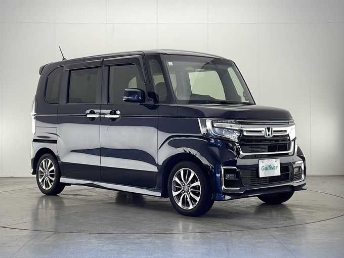 新着情報“Ｎ－ＢＯＸカスタムL”2021年式ミッドナイトブルービームM入荷しました！