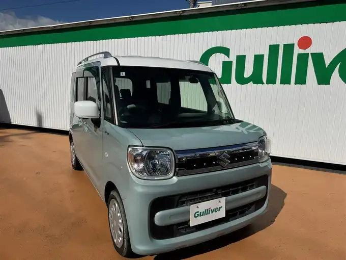 新着情報“スペーシアハイブリッドX 衝突被害軽減ブレーキ非装着車”2018年式オフブルーメタリック/ホワイト2トーン入荷しました！