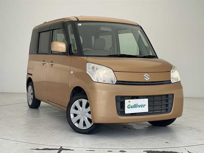 新着情報“スペーシアXスマートフォン連携ナビゲーション装着車”2013年式キャンドルオレンジメタリック入荷しました！