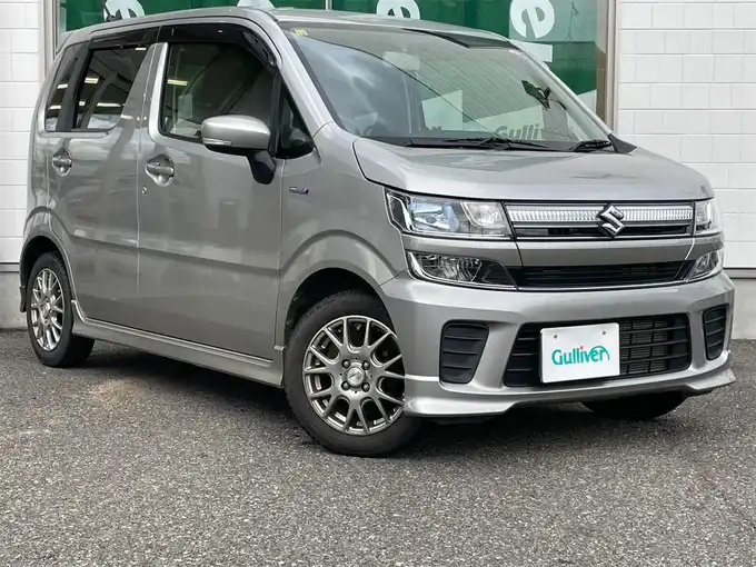 新着情報“ワゴンＲハイブリッドFZ セーフティパッケージ装着車”2018年式スチールシルバーM入荷しました！