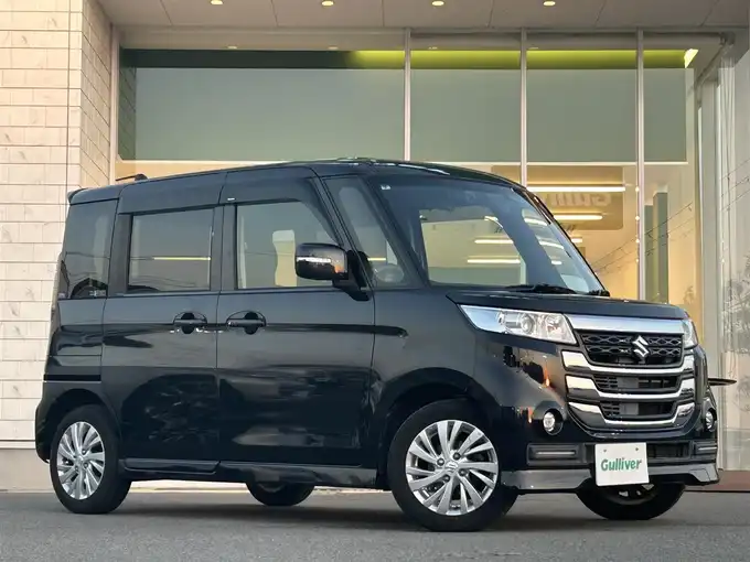 新着情報“スペーシアカスタムＺベースグレード デュアルカメラブレーキサポート装着車”2017年式ブルーイッシュブラックパール3入荷しました！