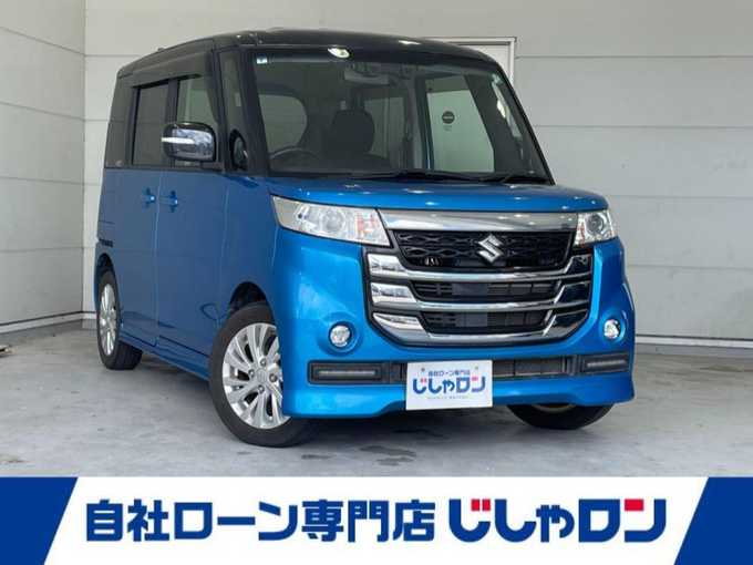 新着情報“スペーシアカスタムＺベースグレード デュアルカメラブレーキサポート ユーティリティーパッケージ装着車”2017年式ブリスクブルーメタリック/ブラック2トーンルーフ入荷しました！