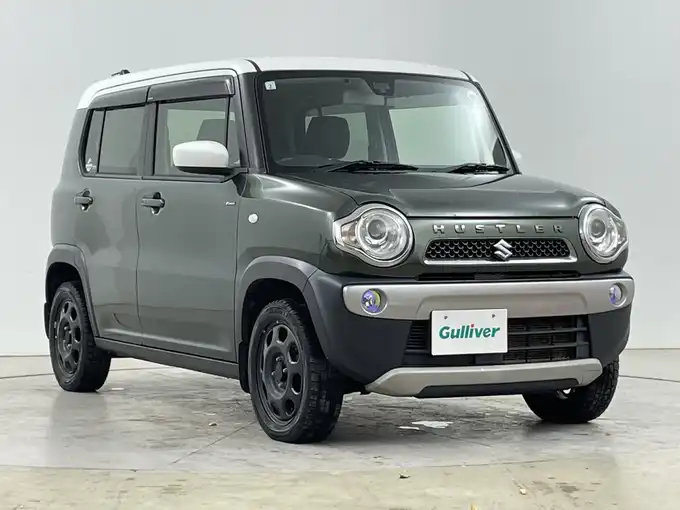 新着情報“ハスラーFリミテッド セットオプション装着車”2017年式クールカーキパールメタリック/ホワイト2トーンルーフ入荷しました！