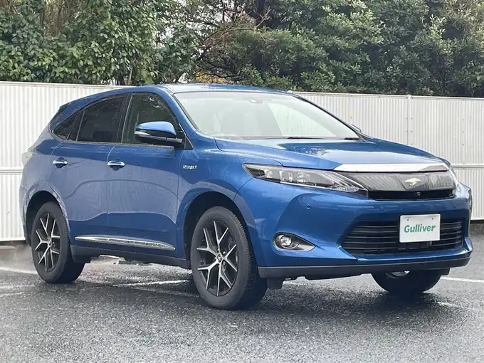 新着情報“ハリアーハイブリッドプレミアム アドバンスドパッケージ スタイルアッシュ”2016年式コバルトブルーメタリック入荷しました！