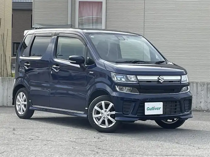 新着情報“ワゴンＲハイブリッドFZ”2021年式ノクターンブルーパール入荷しました！