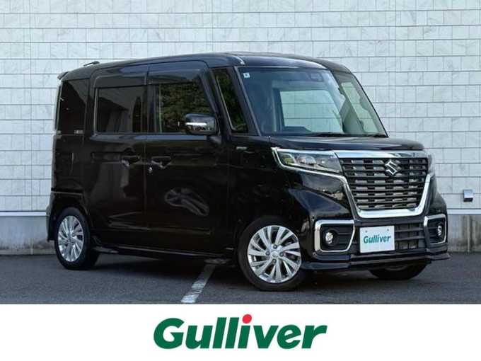 新着情報“スペーシアカスタムハイブリッドGS 衝突被害軽減ブレーキ非装着車”2019年式ブルーイッシュブラックパール3入荷しました！