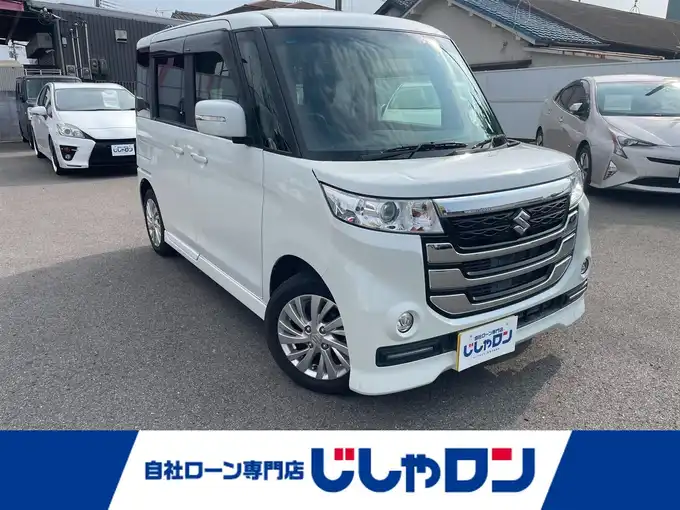 新着情報“スペーシアカスタムＺベースグレード デュアルカメラブレーキサポート装着車”2017年式クリスタルホワイトP入荷しました！