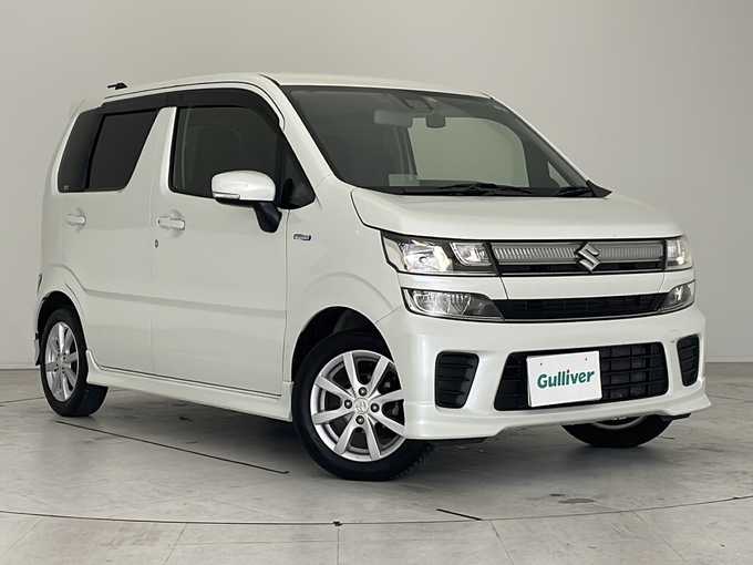 新着情報“ワゴンＲハイブリッドFZ セーフティパッケージ装着車”2018年式ピュアホワイトP入荷しました！