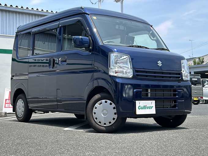 新着情報“エブリイジョインターボ”2021年式ノクターンブルーパール入荷しました！