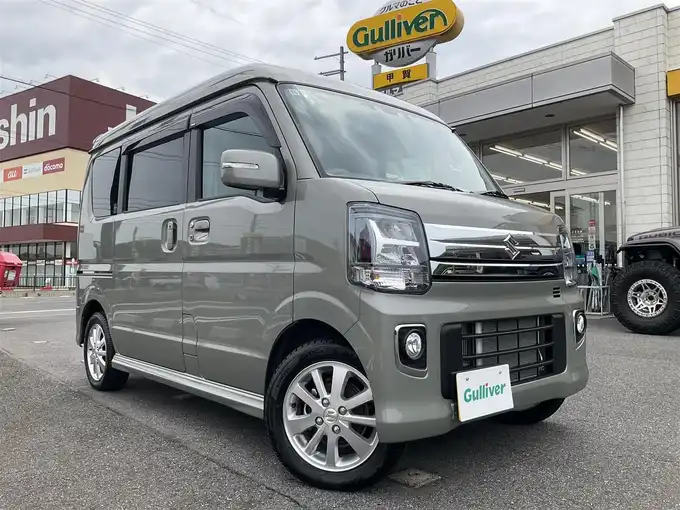 新着情報“エブリイワゴンPZターボスペシャル ハイルーフ”2024年式モスグレーメタリック入荷しました！