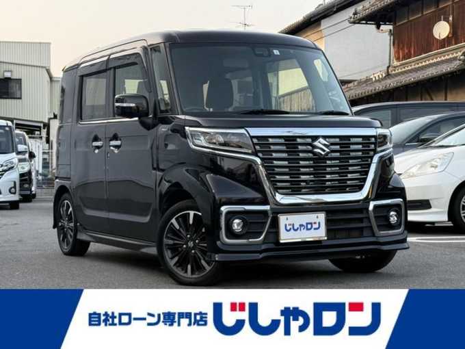 新着情報“スペーシアカスタムハイブリッドXS 衝突被害軽減ブレーキ非装着車”2019年式ブルーイッシュブラックパール3入荷しました！