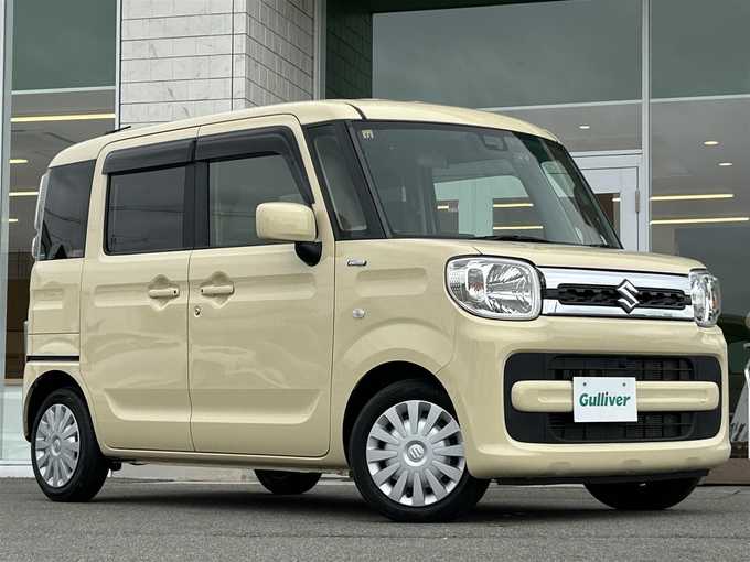 新着情報“スペーシアハイブリッドX 衝突被害軽減ブレーキ非装着車”2018年式シフォンアイボリーM入荷しました！