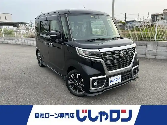 新着情報“スペーシアカスタムハイブリッドXSターボ 衝突被害軽減ブレーキ非装着車”2018年式ブルーイッシュブラックパール3入荷しました！