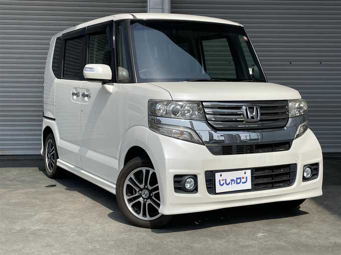 新着情報“Ｎ－ＢＯＸカスタムG特別仕様車SSパッケージ”2014年式プレミアムホワイトパール入荷しました！
