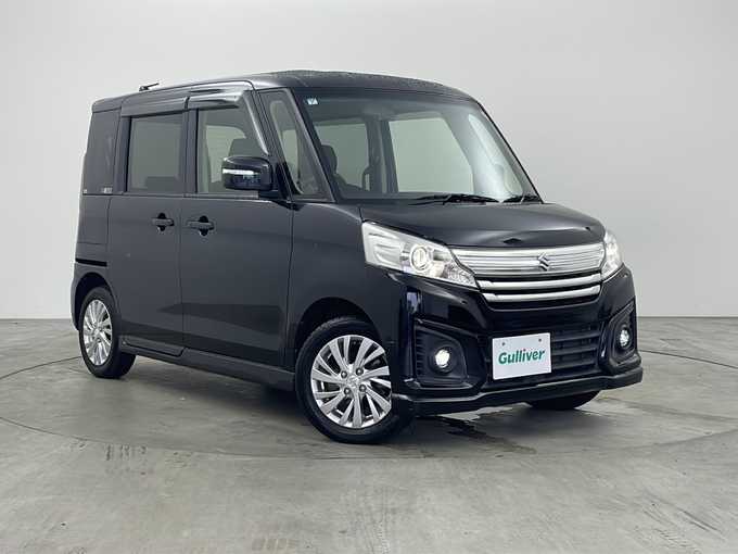 新着情報“スペーシアカスタムGS デュアルカメラブレーキサポート装着車”2017年式ブルーイッシュブラックパール3入荷しました！