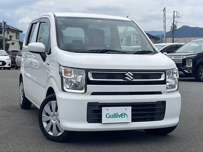 新着情報“ワゴンＲハイブリッドFX セーフティパッケージ装着車”2018年式スペリアホワイト入荷しました！