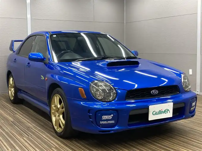 新着情報“インプレッサ ＷＲＸSTi”2001年式WRブルーマイカ入荷しました！