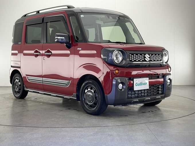 新着情報“スペーシアギアハイブリッドXZ”2021年式フェニックスレッドパール/ガンメタリック2トーンルーフ入荷しました！