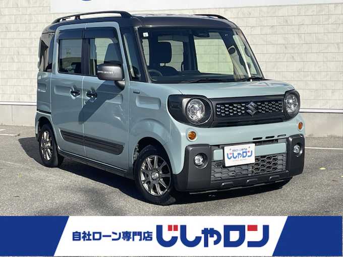新着情報“スペーシアギアハイブリッドXZ”2019年式オフブルーメタリック/ガンメタリック2トーンルーフ入荷しました！