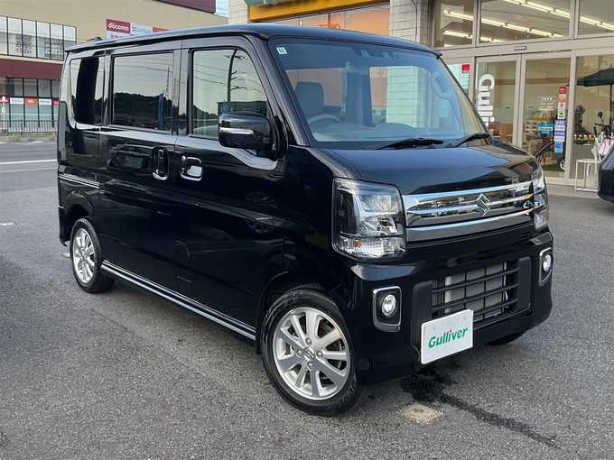 新着情報“エブリイワゴンPZターボ 標準ルーフ”2024年式ブルーイッシュブラックパール3入荷しました！
