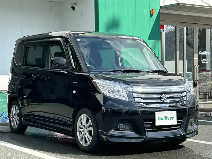 新着情報“ソリオハイブリッドMZ デュアルカメラブレーキサポート装着車”2016年式スーパーブラックパール入荷しました！