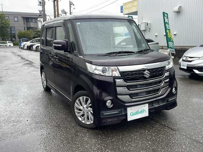 新着情報“スペーシアカスタムＺベースグレード デュアルカメラブレーキサポート装着車”2017年式ムーンライトバイオレットPM入荷しました！