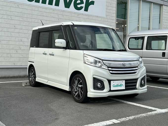 新着情報“スペーシアカスタムXSターボ”2016年式クリスタルホワイトP入荷しました！