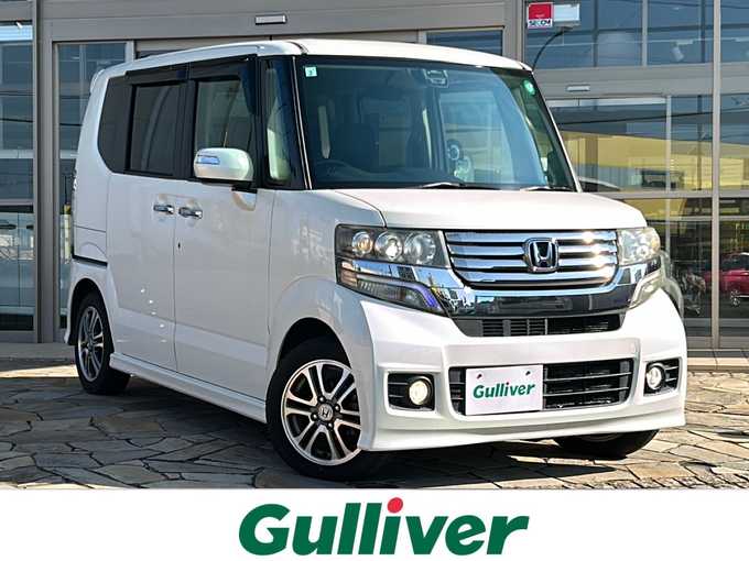 新着情報“Ｎ－ＢＯＸカスタムG特別仕様車SSパッケージ”2015年式プレミアムホワイト入荷しました！