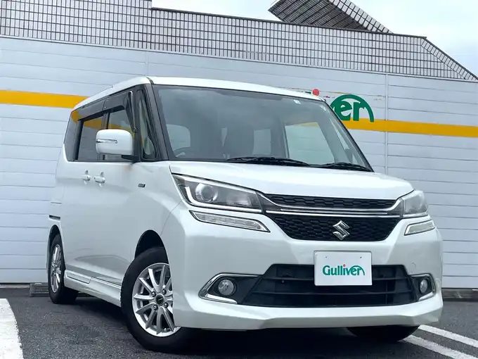 新着情報“ソリオバンディットハイブリッドMV デュアルカメラブレーキサポート装着車”2018年式ピュアホワイトP入荷しました！